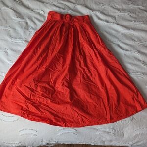 Modcloth x Barbie Bright Red A-Line Skirt